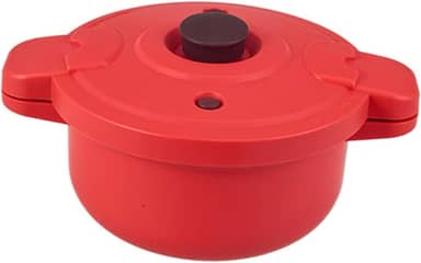 Panela de pressão para micro-ondas, panela para ensopado, pequena cozinha doméstica para uso com vegetais, com tampa, sem fogo, utensílios de cozinha,