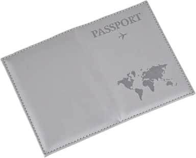 Capa para passaporte – Capa carteira de viagem unissex | Para mulheres e homens, acessório essencial de viagem, Cinza, Moderno
