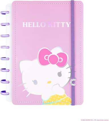 Caderno Inteligente, Pequeno, Hello Kitty, 140x200 mm, 80 Folhas decoradas