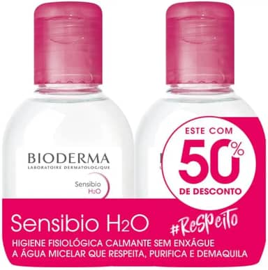 Kit Sensibio H2O 100Ml + Sensibio H2O 100Ml 50%, Bioderma