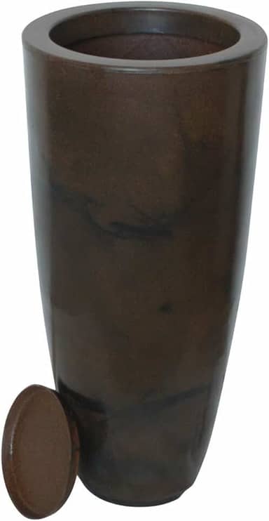 Vaso Decorativo Cone Grande Brilhante de Luxo, Estilo Moderno G (marrom)