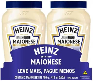 Heinz Pack Maionese Tradicional, 400G - 2 unidades