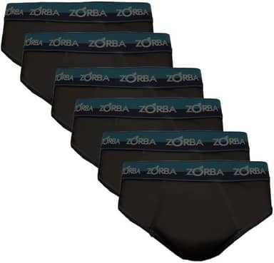 Kit Com 6 Cuecas Zorba Slip Max 764 Azul Marinho