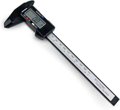 Paquimetro Digital Fibra de Carbono + Estojo + 2 Baterias