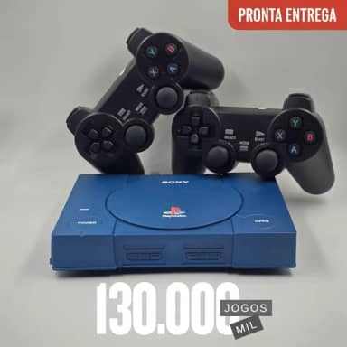Console Retrô PSX com 130 mil jogos + 2 Controles diversos Games e Jogos + 700 Jogos PS1