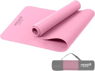 Tapete para Yoga Pilates em TPE Andarix Active Antiderrapante Impermeável Colchonete Ecológico Fitness Academia com Bolsa