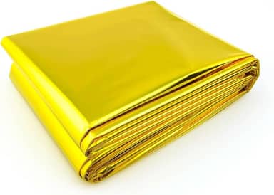 Cobertor Manta Térmica Isolante Emergência Resgate Frios Extremos Acampamento Trilhas Aventuras 1,60cm X 2,10cm