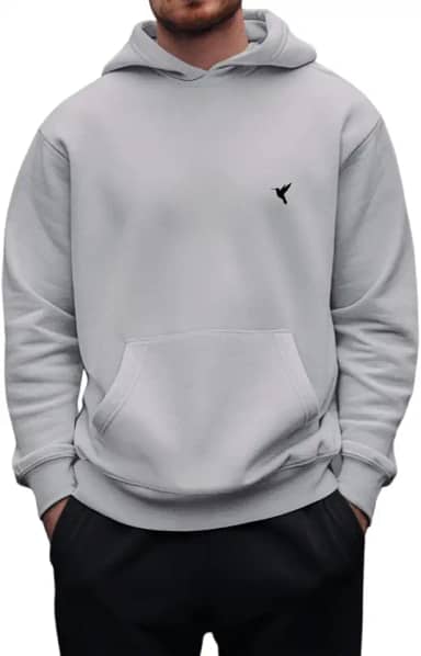 Blusa Moletom Masculino Flanelado Com Capuz Estampa Básica