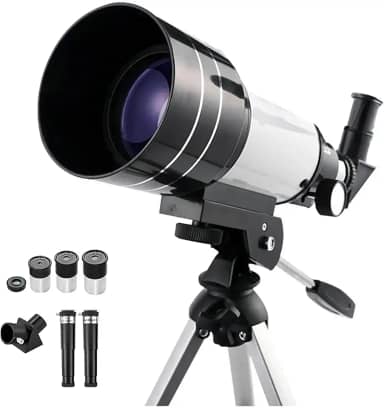 Telescópio Astronômico Monocular F30070M com Tripé Ajustável