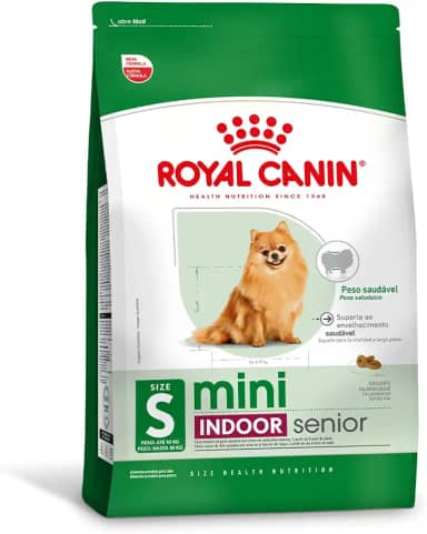 ROYAL CANIN Ração Seca Royal Canin Mini Indoor Senior Para Cães De Raças Pequenas Com 8 Anos Ou Mais - 2 5Kg