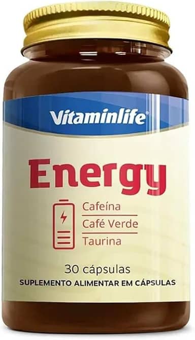 Vitaminlife Energy (200Mg Cafeína + Café Verde + Taurina) 30 Cáps