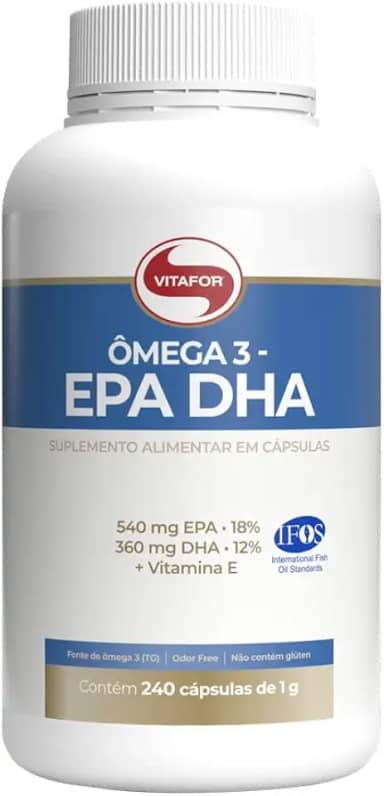 Ômega 3 EPA DHA 240 Cápsulas Vitafor 540mg EPA 360mg DHA