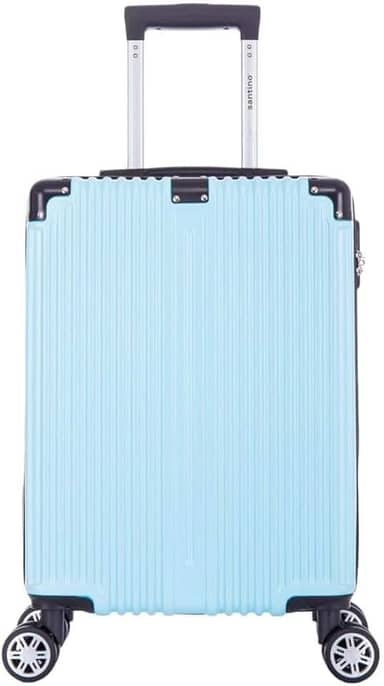 Mala de Bordo Dublin Rígida 4 Rodas Duplas Santino AMZV204P (Azul Claro)