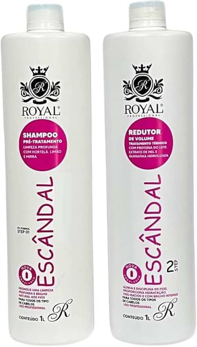 Escândalo Original, Kit Shampoo Pré-Tratamento e Redutor de Volume, 1L