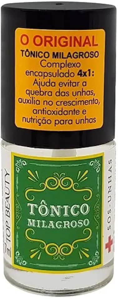 Esmalte Tratamento Top Beauty 7ml SOS Unhas - Tonico Milagroso, Top Beauty