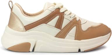 Tênis Modare Feminino Napa Ultraconforto Casual Bco Off/verde/dourado/bege 7401.102.29643.102306 34