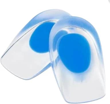Palmilhas Ortopédicas, Calcanheira de Silicone Gel - Palmilha de Gel Anti Impacto para Esporão, Fascite Plantar e Dor no Calcanhar Tamanho Único, Azul