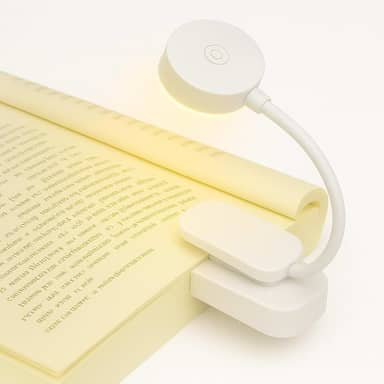 Luz de Leitura Para Livro LED Luminária de Livros - Quente Neutra Fria - Nível de Iluminação Ajustável - Ideal para Estudar ou Ler a Noite