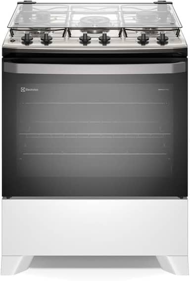 Fogão Electrolux 5 bocas Efficient com PerfectCook Branco FE5IB