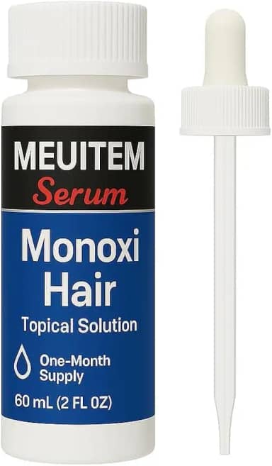 Tônico Monox 5% kirkk Forte para Homens, para Crescimento Capilar e da barba, 60 ml, Sem Perfume