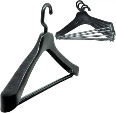 Kit 15 Cabides Com Gancho Giratório Para Terno Casacos Camisas E Calças