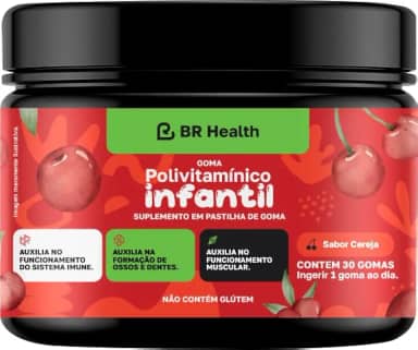 Polivitamínico Infantil em Gomas – 30 gomas Cereja