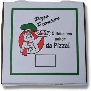 Embalagem Quadrada para Pizza nº 35 (35x35x4cm) Kit com 10 Unidades