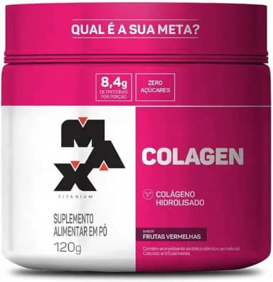 Colagen - 120G Frutas Vermelhas - Max Titanium, Max Titanium