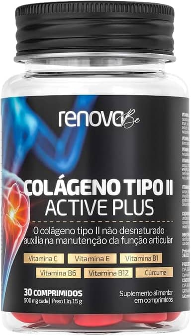 Suplemento Alimentar Colágeno Tipo II - Articulações Cartilagens Inflamações Ossos