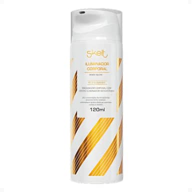 Skelt Iluminador Corporal 120ml | Maquiagem Corporal, Pele Dourada e Iluminada, Duração de 12 a 24 Horas, Disfarça Imperfeições | Todos os Tipos de Pele