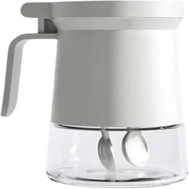 Pote para Temperos e Açúcar com Tampa e Colher, 350ml, Design Moderno com Alça