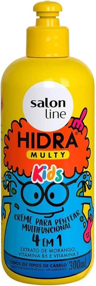 Salon Line, Creme de Pentear Multifuncional, Hidra Multy Kids, Vegano - Todos os Tipos de Cabelos, 300 ml