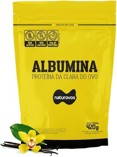 Naturovos Albumina - 420G Refil Baunilha -