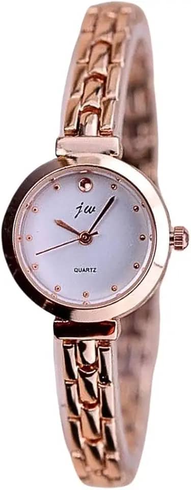 Relógio Feminino "Dreams" Ultrafino em Aço Cirúrgico 316L com Pulseira Ajustável e Mostrador Rosé – Conforto, Durabilidade e Sofisticação