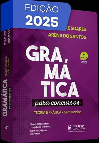 Gramatica Para Concursos - Teoria E Prática - 3 Edição 2025 Juspodivm