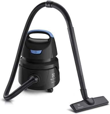 Aspirador água pó Electrolux compacto potente função sopro 1400W 12 L total 5 L util protetor termico AWD01 220V