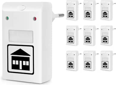 100-240V, 10Pcs, Repelente Ultrassonico, Repelente Eletrônico, Kit Repelente Eletrônico de Tomada, Insetos Ultrassônico, para Mosquitos, Ratos, Baratas, Ratos, Insetos, Aranha, Formiga, Moscas