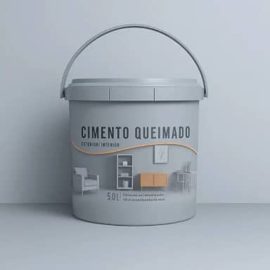 Revestimento Cimento Queimado Piso E Parede Pronto Pra Uso 5Kg