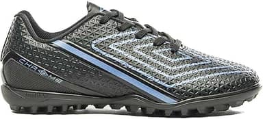 Chuteira Infanto-juvenil Society Chrome Jr. Preto Azul Umbro U07FB00203-131