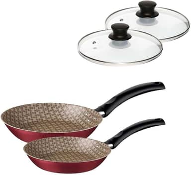 Jogo de Frigideiras Tramontina 2 unidades + Tampa de Vidro