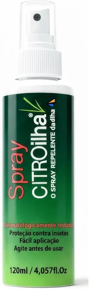 Repelente Citroilha Spray​ Citronela 120ml com Andiroba Contra Mosquitos, Insetos e Pernilongos