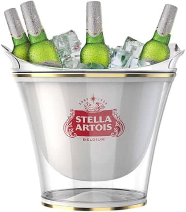 Ruvolo, Balde Stella Artois para Garrafas de Cerveja, Balde para Cerveja e Gelo