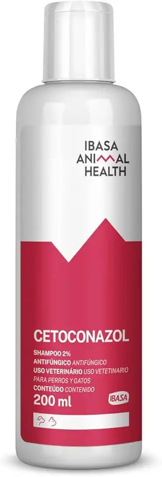 Ibasa Shampoo Antifúngico Cetoconazol Para Cães E Gatos 200Ml