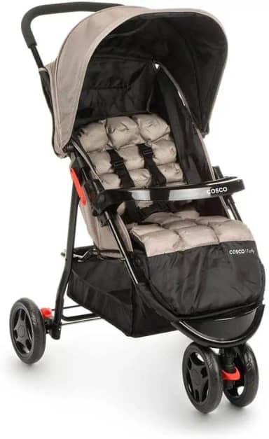 Cosco Kids, Carrinho de Bebê Toffy, Bege Grid