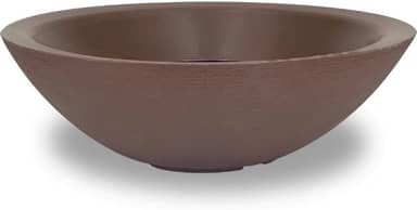 Vaso Bacia Grande Polieitleno Decorativo Rosa do Deserto Cactos Suculentas N4 (Marrom)