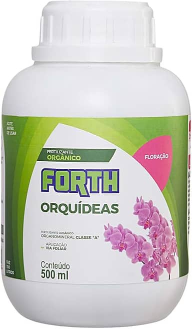 Adubo Forth Orquídeas Floração, Fertilizante Mineral, NPK 02-14-08, Alta Concentração, 60ml