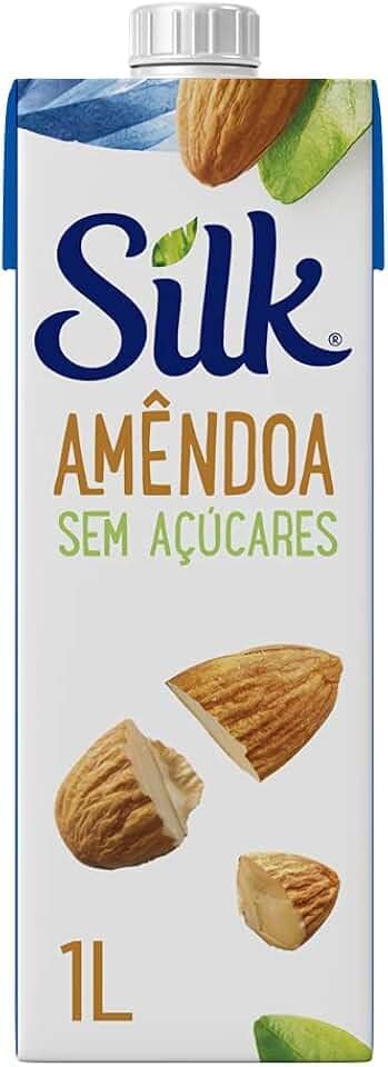 Silk - Bebida Vegetal Amêndoa, Sem Açúcar, 1L
