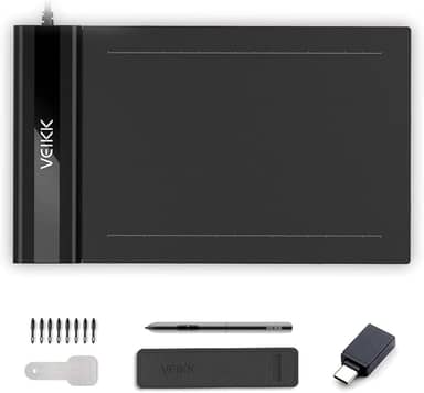 VEIKK S640 Mesa Digitalizadora Para Telefone Android, 6,5x4 Polegadas Tablet Gráfico Para Mac Windows Chrome Andorid OS