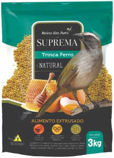 Suprema Trinca Ferro Extrusada 3kg - Reino Das Aves