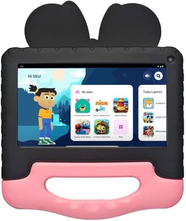 Tablet Infantil Minnie 7" Wi-Fi 4GB RAM 64GB Android 13 Quad-Core com Capa Resistente, Controle Parental e Câmera Frontal 2MP Multi - NB414